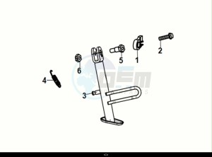 SYMPHONY ST 50 (XL05W1-NL) (E5) (M1) drawing SIDE STAND