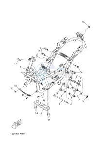 YP400R X-MAX 400 X-MAX (1SDB 1SDB 1SDB) drawing FRAME