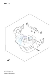 DL650 drawing UNDER COWLING SET (OPTIONAL)