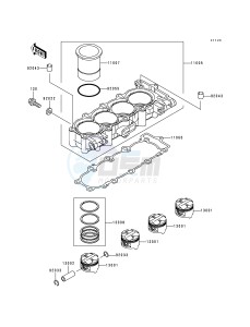 ZX 600 G [NINJA ZX-6R] (G1-G2) [NINJA ZX-6R] drawing CYLINDER_PISTON-- S- -