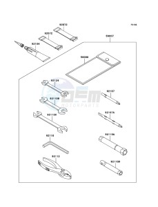 JET SKI STX-15F JT1500-A2 FR drawing Owner's Tools