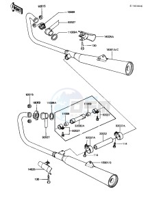 KZ 440 A [LTD] (A2-A4) [LTD] drawing MUFFLERS -- 81-83 A2_A3_A4- -