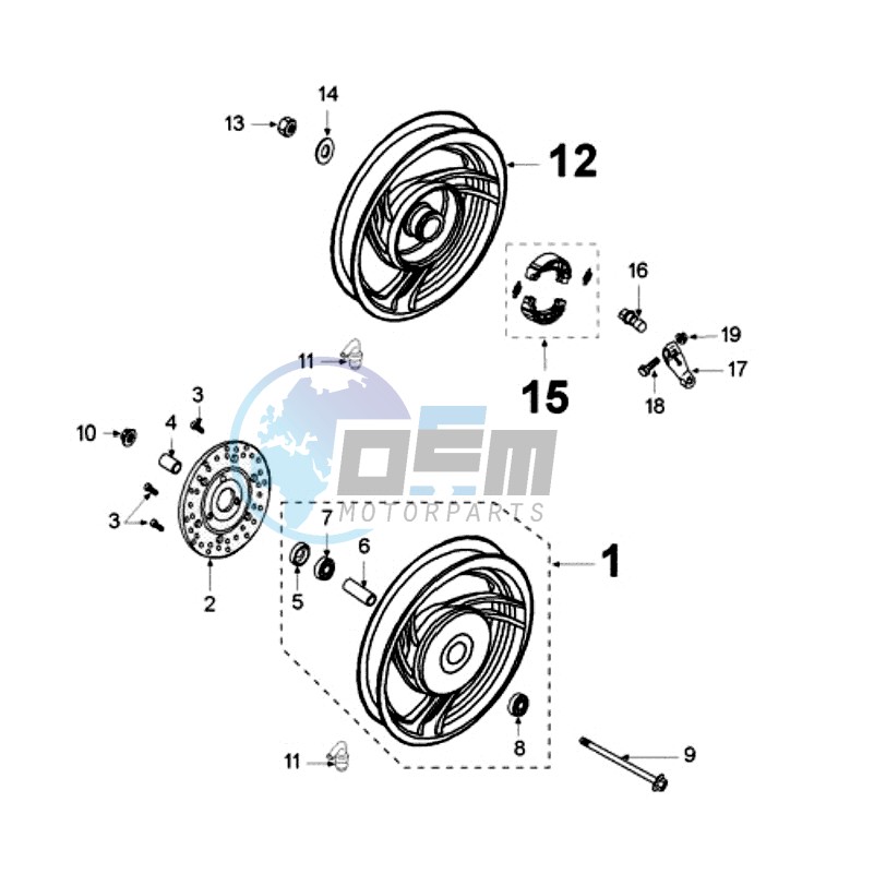 WHEELS / BRAKE DISC D160