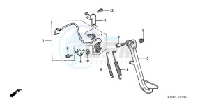 CBR125RW9 Australia - (U) drawing STAND