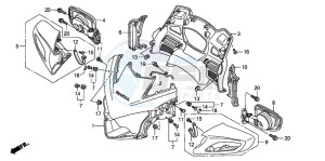 ST1300 drawing UPPER COWL