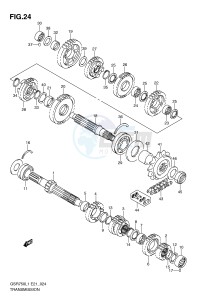 GSR750 (E21) drawing TRANSMISSION