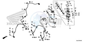 CBR650FAH 2ED - (2ED) drawing FR. BRAKE MASTER CYLINDER (CBR650FA) (2)