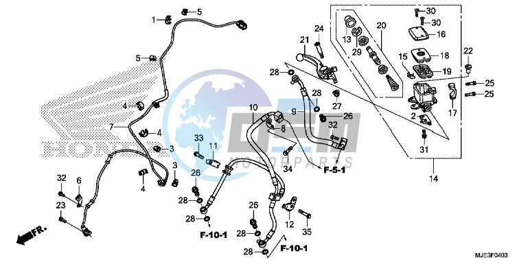 FR. BRAKE MASTER CYLINDER (CBR650FA) (2)