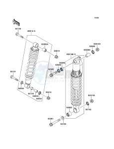 KFX700 KSV700A8F EU drawing Shock Absorber(s)