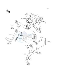 W800 EJ800AEFA GB XX (EU ME A(FRICA) drawing Stand(s)