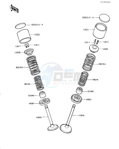 KZ 1300 A (A4) drawing VALVES