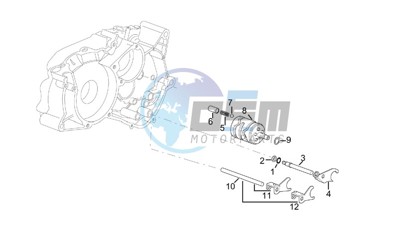 Gearbox driven shaft II