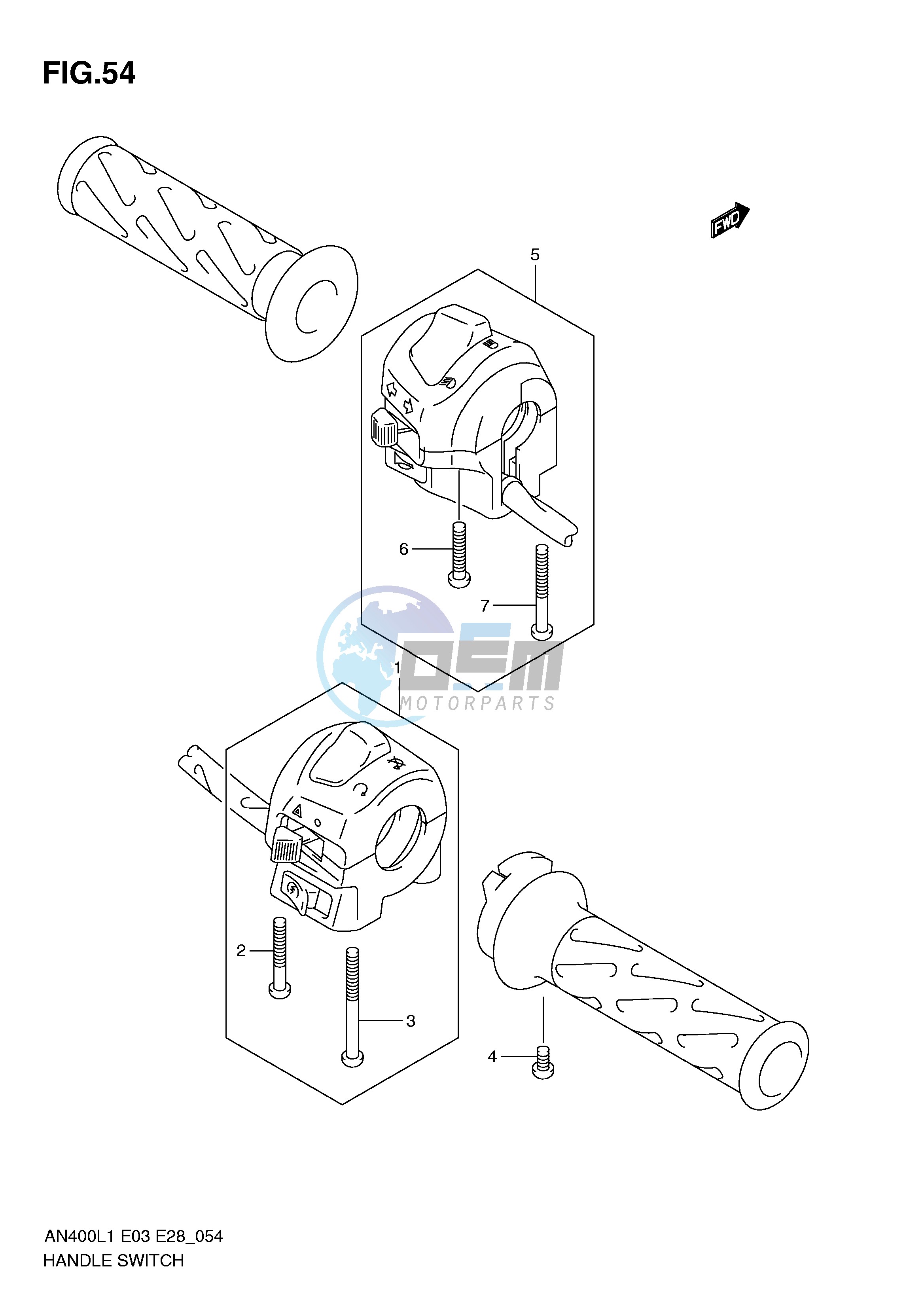 HANDLE SWITCH (AN400ZAL1 E33)