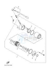 YFM350A YFM350TF GRIZZLY 350 2WD (B145) drawing STARTING MOTOR