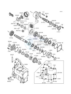 KLF 300 C [BAYOU 300 4X4] (C1-C4) [BAYOU 300 4X4] drawing FRONT BEVEL GEAR