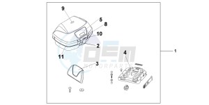 CBF1000T drawing TOP BOX 45L