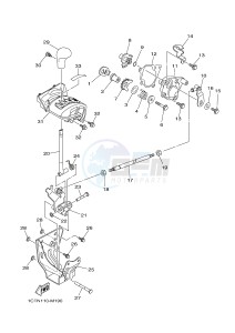 YFM450FWAD YFM45FGPD GRIZZLY 450 EPS (1CTP 1CTR 1CTS) drawing SHIFT SHAFT