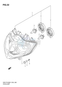 GSX-R1000 (E2) drawing HEADLAMP (E24)