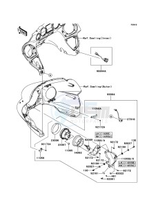 VN1700_VOYAGER_CUSTOM_ABS VN1700KDF GB XX (EU ME A(FRICA) drawing Accessory(Aux Driving Light)