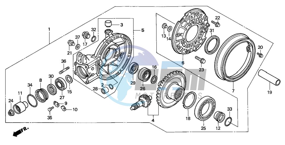 FINAL DRIVEN GEAR (ST1100)