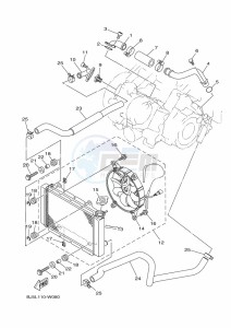 YFM450FWBD KODIAK 450 EPS (BEYL) drawing RADIATOR & HOSE