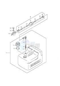 DF 9.9A drawing Fuel Tank