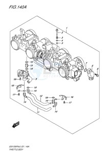 GSX-1250F ABS EU drawing THROTTLE BODY