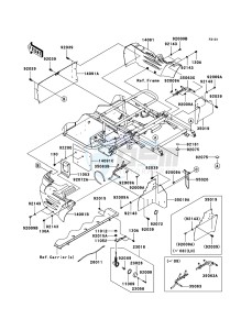 MULE_600 KAF400B6F EU drawing Frame Fittings(Rear)