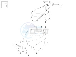 RSV4 1100 RACING FACTORY E4 ABS (APAC) drawing Saddle