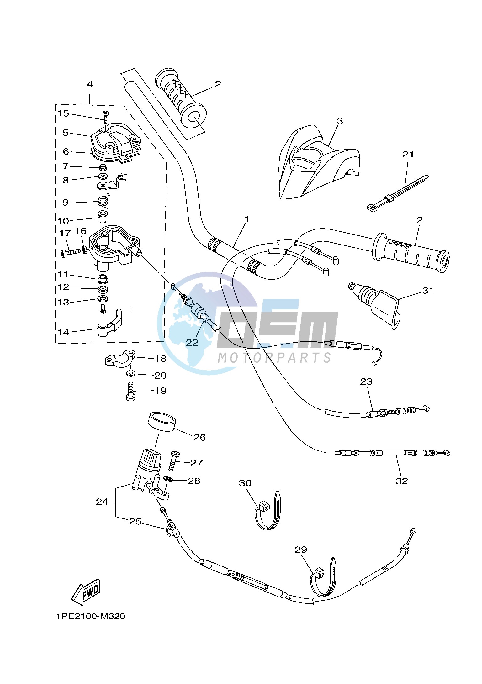 STEERING HANDLE & CABLE