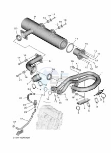 YXE1000EWS YX10ERPSN (B4MD) drawing EXHAUST