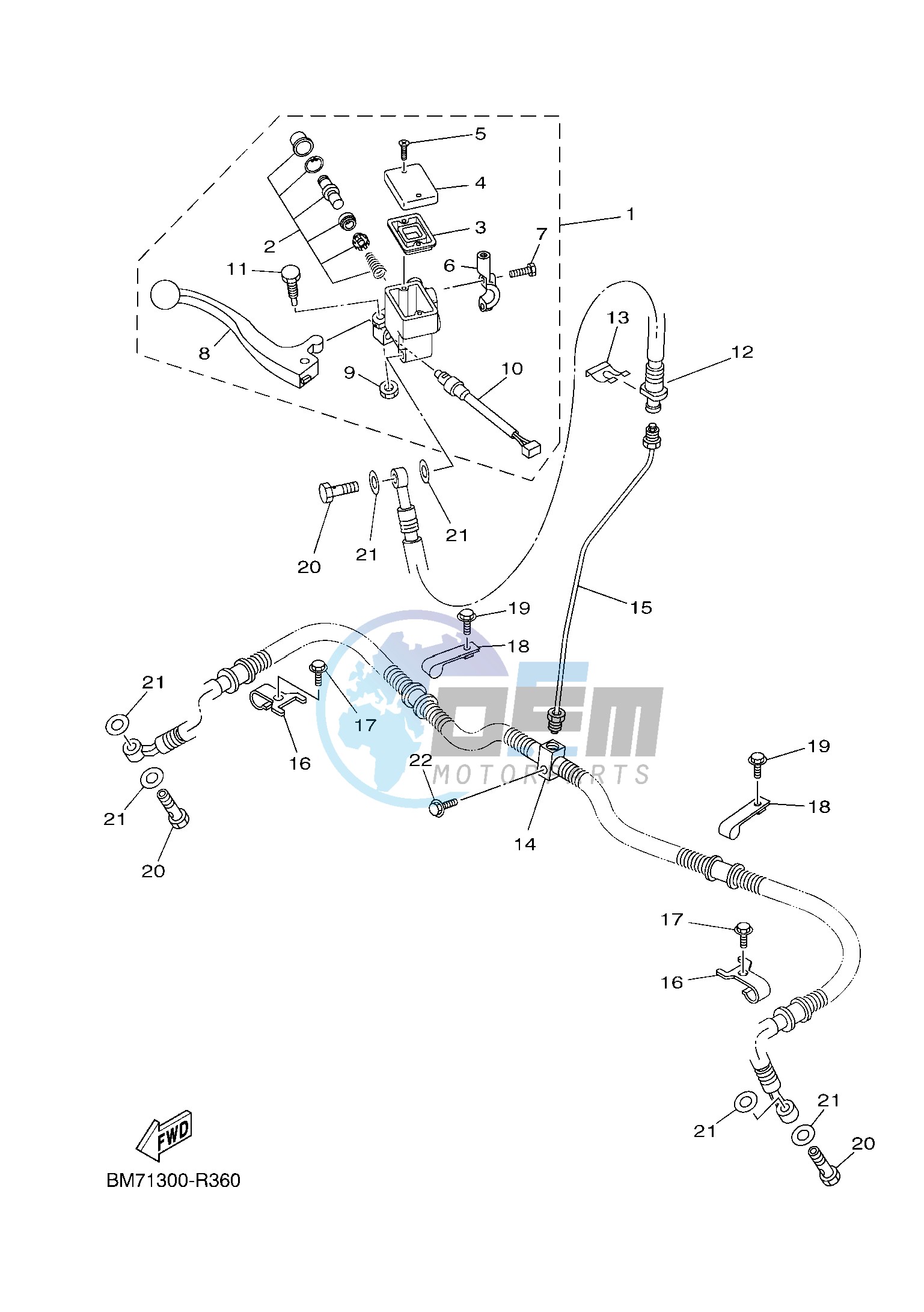 FRONT MASTER CYLINDER