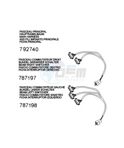 DJANGO 50 4TYA OC drawing HARNESS CONNECTOR