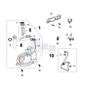 SAT400 drawing TANK AND FUEL PUMP