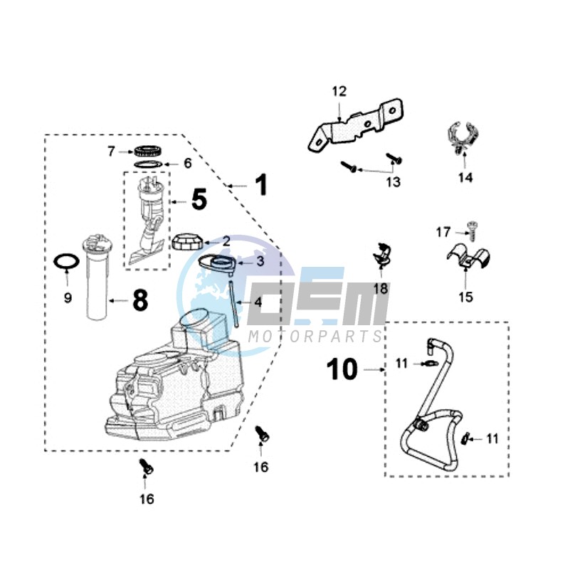 TANK AND FUEL PUMP