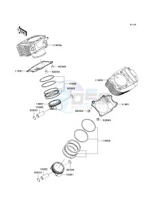 VN 900 C [VULCAN 900 CUSTOM] (7F-9FA) C8F drawing CYLINDER_PISTON-- S- -