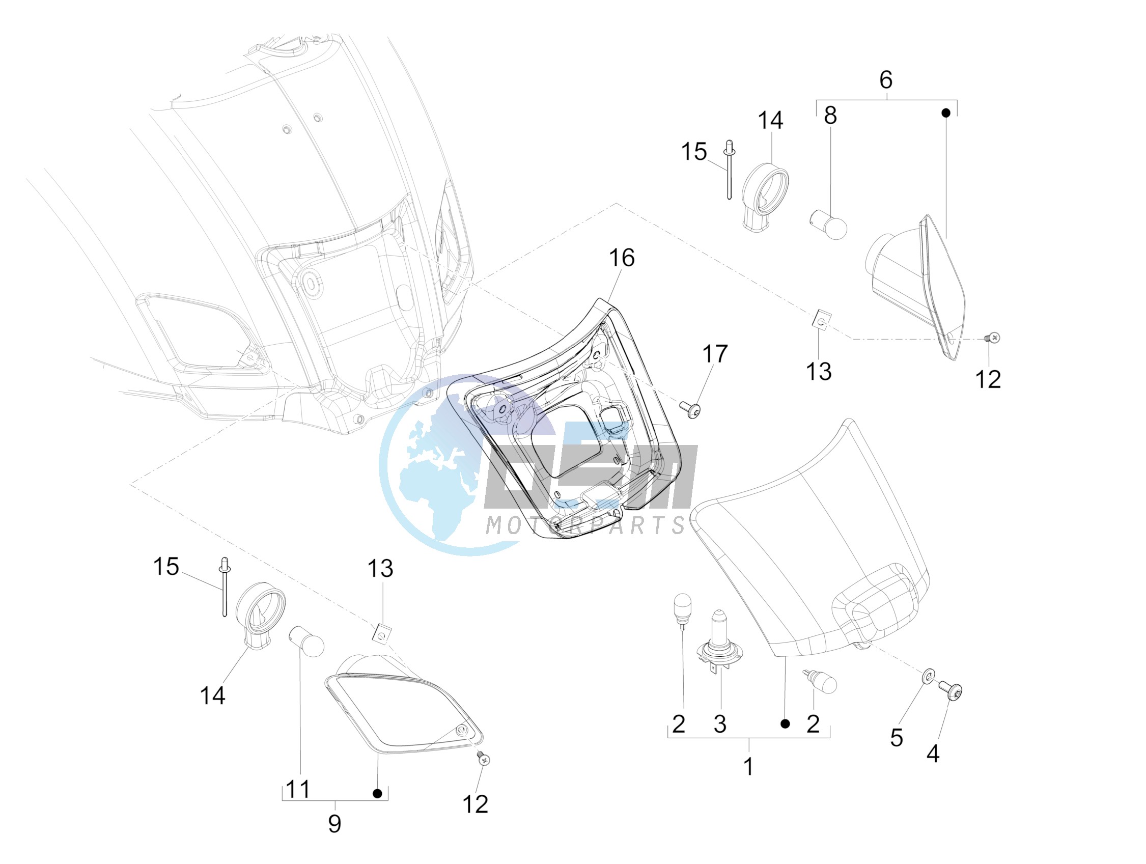 Rear headlamps - Turn signal lamps