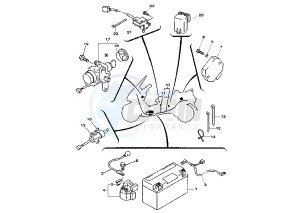 YP MAJESTY DX 250 drawing BATTERY