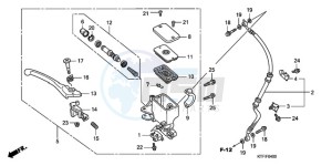 SH150D9 Europe Direct - (ED / KMH 2ED) drawing FR. BRAKE MASTER CYLINDER (SH125D9/150D9)