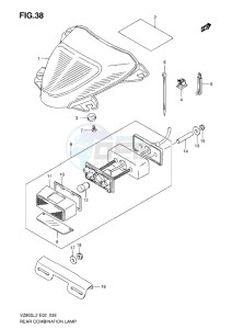 VZ800 drawing REAR COMBINATION LAMP