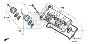 CB600FA39 Europe Direct - (ED / ABS ST 25K) drawing CYLINDER HEAD COVER