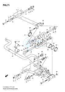 LT-A750X (P17) drawing REAR SUSPENSION ARM