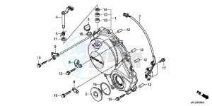 CBR600RRC drawing RIGHT CRANKCASE COVER