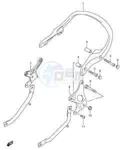 GSX600F (E2) Katana drawing RIDER HANDLE