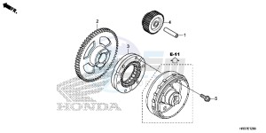 TRX420FA2G TRX420F Europe Direct - (ED) drawing STARTING GEAR