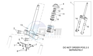 Scarabeo 400-492-500 Light drawing Front fork I