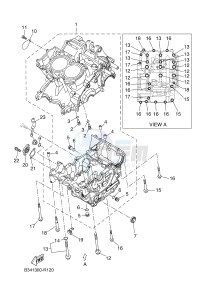 XSR700 (B344 B344 B344 B344) drawing CRANKCASE