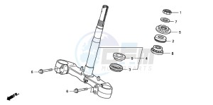 FJS600D 400 SILVER WING drawing STEERING STEM