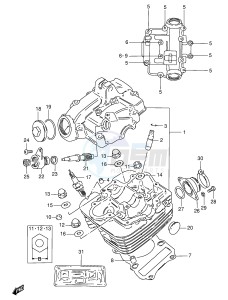 GS125 (E1) drawing CYLINDER HEAD