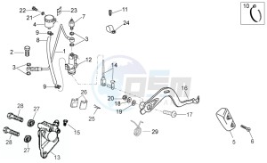 RX-SX 50 2006-2010 drawing Rear master brake cylinder